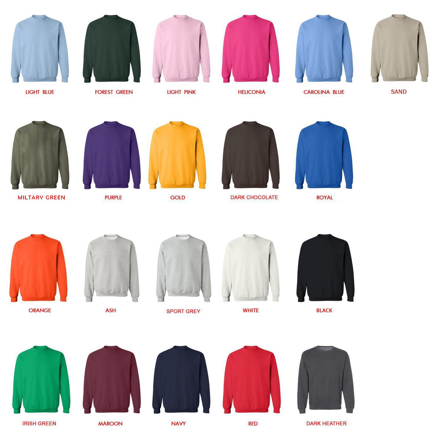 sweatshirt color chart - Sword Art Online Stuff