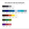 tank top color chart - Sword Art Online Stuff