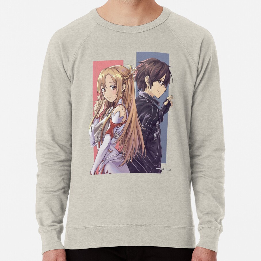 ssrcolightweight sweatshirtmensoatmeal heatherfrontsquare productx1000 bgf8f8f8 12 - Sword Art Online Stuff